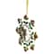 6.5" Green and Red Gem Stone Flowers Snowflake Christmas Ornament
